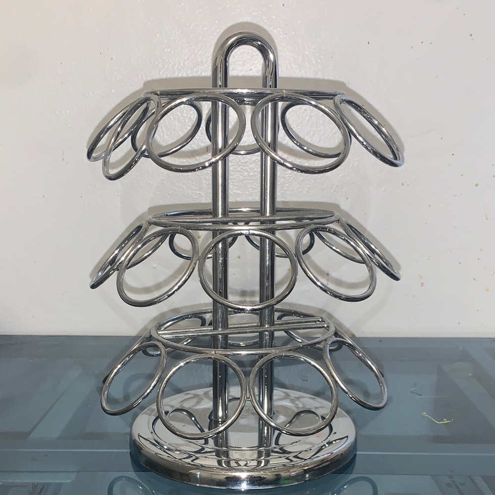 Silver K-Cup Coffee Organizer Stand